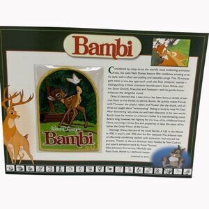 Willabee & Ward Disney Bambi 1942 Collectible Patch & Card Set